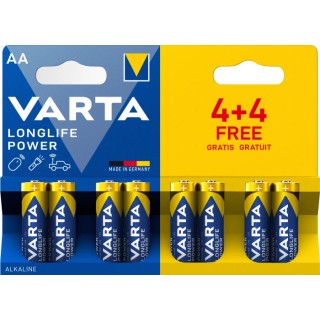 Varta Alkaline AA Battery 1.5 V 2.75Ah 8-Pack AA4+4 VARTA RS