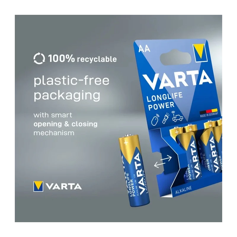 Varta Alkaline AA Battery 1.5 V 2.75Ah 8-Pack AA4+4 VARTA RS