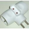 RS PRO 3 Way Adapter with 3 Sockets, 16A, Maximum Power 3680 W, Model 481-345
