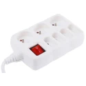 RS PRO 1.5 m 7 Socket Type E Extension Lead Power Strip 250V ac 16A 481-367