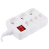 RS PRO 1.5 m 7 Socket Type E Extension Lead Power Strip 250V ac 16A 481-367