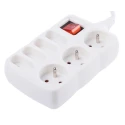RS PRO 1.5 m 7 Socket Type E Extension Lead Power Strip 250V ac 16A 481-367