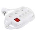 RS PRO 1.5 m 7 Socket Type E Extension Lead Power Strip 250V ac 16A 481-367