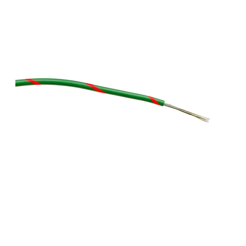 RS PRO Green and Red Hook Up Wire 20 AWG, 16/0.2 mm Core Strands, 100 m Length, Polyvinyl Chloride Insulation 196-4278