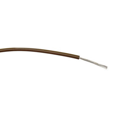 RS PRO Brown Hook Up Wire 20 AWG 16/0.2 mm Core Strands Polyvinyl Chloride 100 m 196-4255