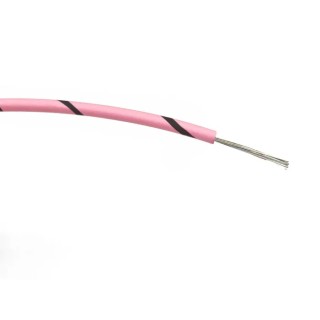 RS PRO Black Pink Hook Up Wire, 20 AWG, 16/0.2 mm Core Strands, 100 m Length, PVC Insulation 196-4283