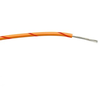 RS PRO Orange Red Hook Up Wire 20 AWG 16x0.2mm Strands 100m PVC Insulated 1000V AC 85°C 196-4282