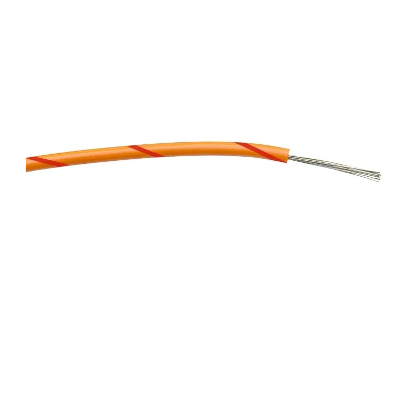RS PRO Orange Red Hook Up Wire 20 AWG 16x0.2mm Strands 100m PVC Insulated 1000V AC 85°C 196-4282