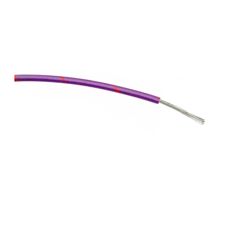 RS PRO Purple and Red Hook Up Wire 20 AWG 16/0.2 mm Core Strands 100 m PVC Insulated Equipment Wire 196-4284