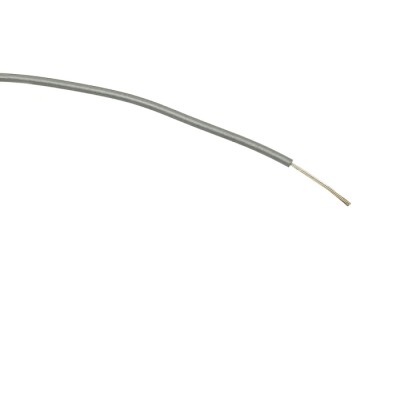 RS PRO Grey Hook Up Wire 20 AWG 16x0.2 mm Core Strands 100 m Polyvinyl Chloride 196-4257
