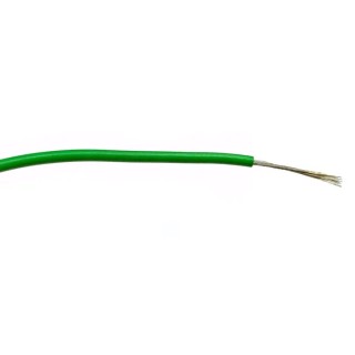 RS PRO Green Hook Up Wire 20 AWG 16/0.2 mm Core Strands 100 m Polyvinyl Chloride PVC Insulation 196-4256