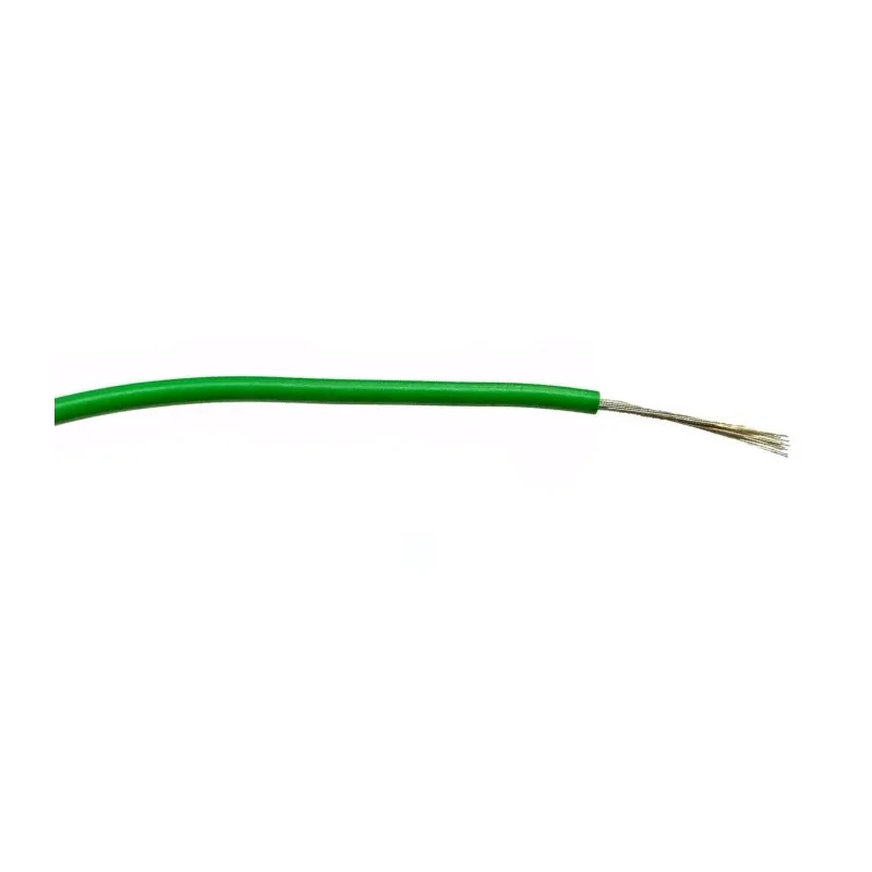 RS PRO Green Hook Up Wire 20 AWG 16/0.2 mm Core Strands 100 m Polyvinyl Chloride PVC Insulation 196-4256