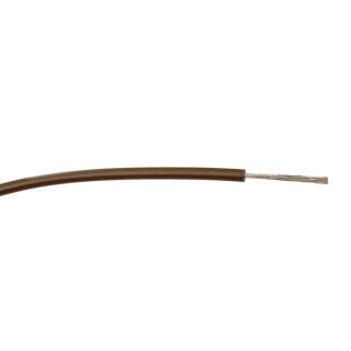 RS PRO Brown Hook Up Wire 18 AWG 24/0.2 mm Core Strands, 100 m, Polyvinyl Chloride Insulation 196-4312