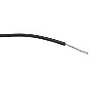 RS PRO Black Hook Up Wire 18 AWG 24x0.2 mm Core Strands 100 m Polyvinyl Chloride PVC Insulated 196-4310