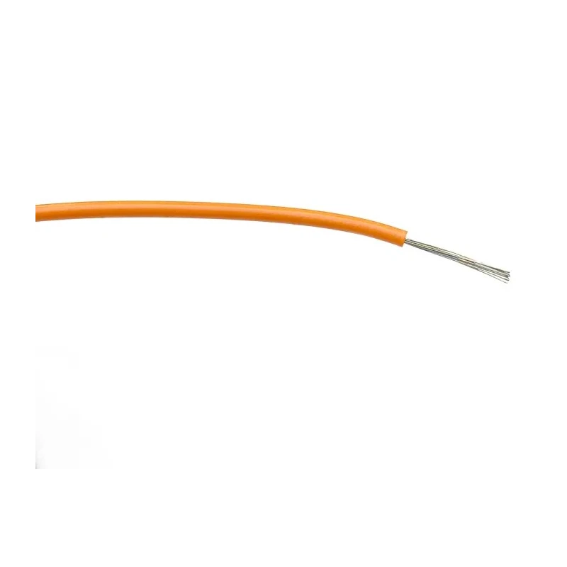 RS PRO Orange Single Core Polyvinyl Chloride Hook Up Wire 18 AWG, 24/0.2 mm Strands, 100 m Length 196-4316