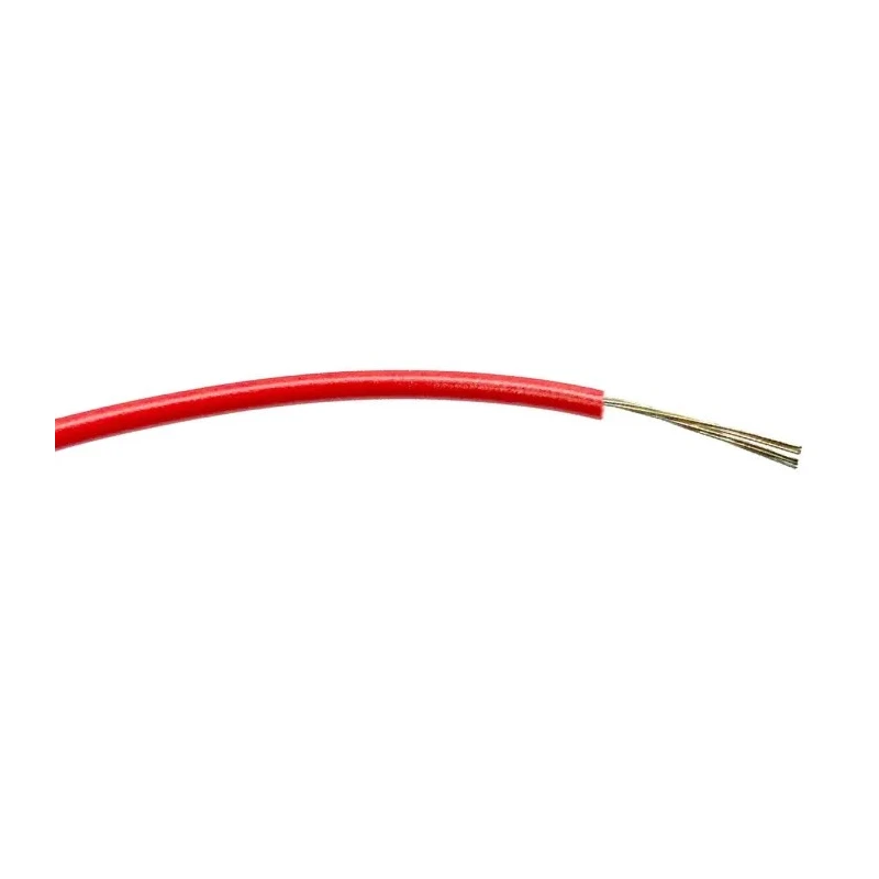 RS PRO Red Hook Up Wire 24 AWG 7/0.2 mm Core Strands 100 m PVC Insulated 1000 V AC 85°C 196-4219