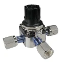 SMC Stainless Steel Pneumatic Regulator R 3/8 Outlet Size 0.05 MPa Minimum Operating Pressure 60°C Max Operating SRH4110-03