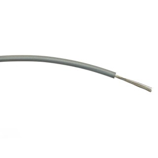 RS PRO Grey Hook Up Wire, 18 AWG, 24/0.2 mm Core Strands, 100 m Length, Polyvinyl Chloride Insulation 196-4314