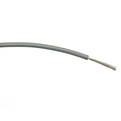 RS PRO Grey Hook Up Wire, 18 AWG, 24/0.2 mm Core Strands, 100 m Length, Polyvinyl Chloride Insulation 196-4314