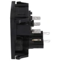 Bulgin C14 Straight Snap-in IEC Connector 250V 10A Female Fuse Size 5 x 20 mm BZV03/Z0000/04