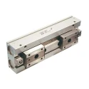 SMC 2 Finger Double Acting Action Low Profile Pneumatic Gripper, Bore Diameter 16mm, Stroke Length 64mm, Maximum MHF2-16D2R