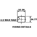 Bulgin C13 Straight Snap-in IEC Connector 250V 10A PX0695/15/63
