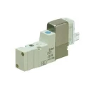 SMC Solenoid Pilot Valve Rc Thread 3 Ports 0.7 MPa Max Operating Pressure Die Cast Zinc Body SYJ300