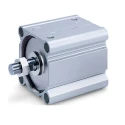 SMC Pneumatic Compact Cylinder Double Acting, 160mm Bore, 100mm Stroke, Aluminium Alloy CDQ2 Series CDQ2B160-100DCZ