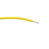 RS PRO Yellow Single Core PVC Hook Up Wire 23 AWG 1/0.6 mm Core Strands 100 m 1000 V AC 85°C 196-4308