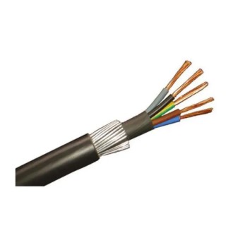 RS PRO 5 Core Power Cable Black 2.5mm² 90 °C 50 m Polyvinyl Chloride 196-4697