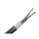 RS PRO 2 Core Armoured Power Cable Black 1.5mm² 90°C 100m Cross Linked 196-4658