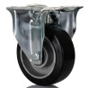 RS PRO Fixed Castor, 150 kg Load Capacity, 100 mm Diameter Wheel, Rubber Tyre, Ball Bearing Hub, Aluminium Hub 196-5009