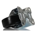 RS PRO Fixed Castor, 150 kg Load Capacity, 100 mm Diameter Wheel, Rubber Tyre, Ball Bearing Hub, Aluminium Hub 196-5009