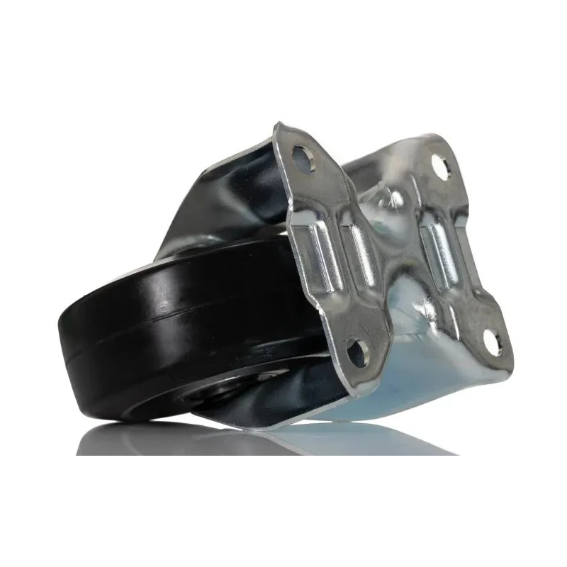 RS PRO Fixed Castor, 150 kg Load Capacity, 100 mm Diameter Wheel, Rubber Tyre, Ball Bearing Hub, Aluminium Hub 196-5009