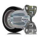 RS PRO Fixed Castor, 150 kg Load Capacity, 100 mm Diameter Wheel, Rubber Tyre, Ball Bearing Hub, Aluminium Hub 196-5009