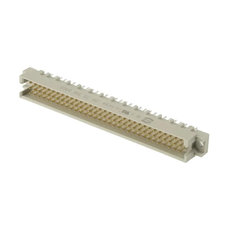 HARTING DIN 41612 96 Way 2.54 mm Pitch, Type Through Hole, Type C/2, Solder Class C2, 3 Row Male, Straight 09731966903