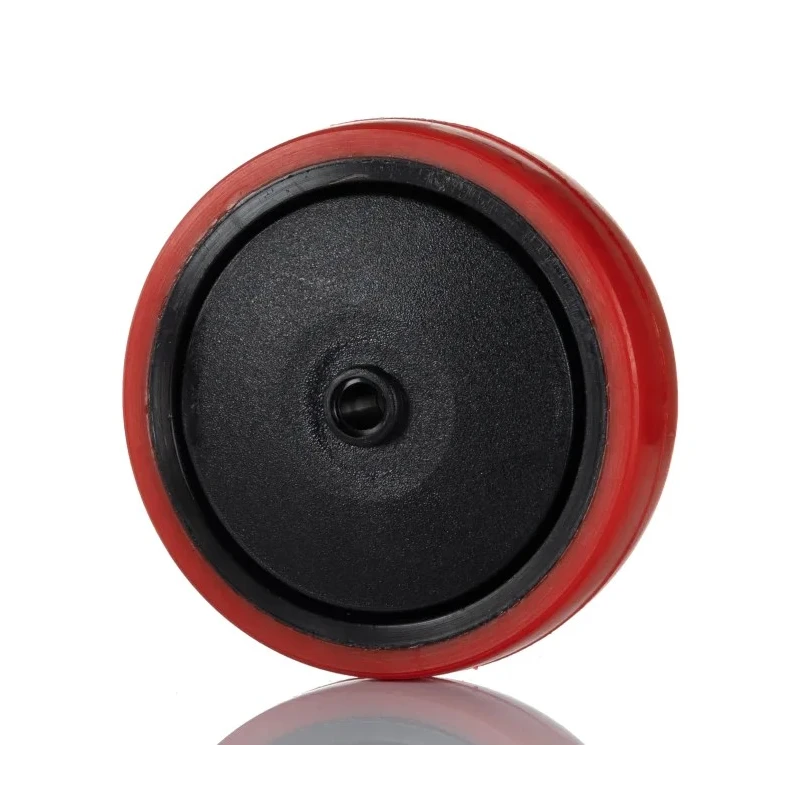 RS PRO Orange Polyurethane Trolley Wheel 125mm Diameter 30mm Width 150 kg Load Capacity Ball Bearing Hub Nylon Hub 196-5138