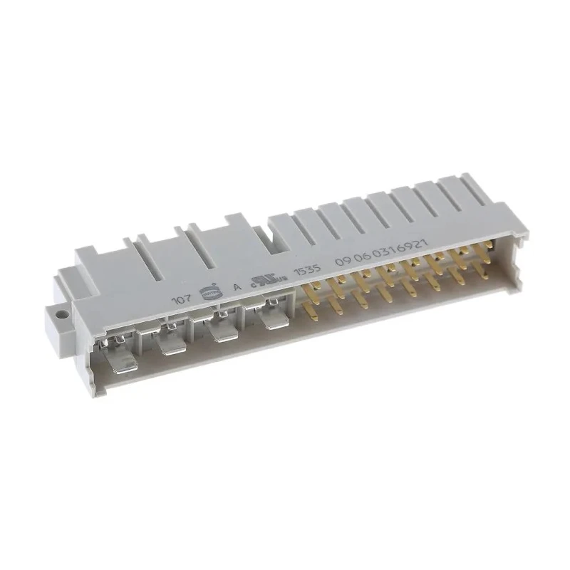 HARTING DIN 41612 64 Way 10.16 mm Pitch Through Hole Type C/2 Faston Class C2 3 Row Male Right 09060316921