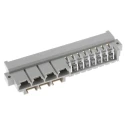 HARTING DIN 41612 64 Way 10.16 mm Pitch Through Hole Type C/2 Faston Class C2 3 Row Male Right 09060316921