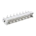 HARTING DIN 41612 15 Way 10.16 mm Pitch Through Hole 2 Row Male Right Angle Connector 09061152932