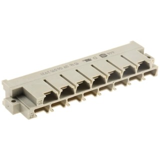 HARTING DIN 41612 15 Way 5.08 mm Pitch Type H15 Faston Class C1 2 Row Male Straight Connector 09060152931