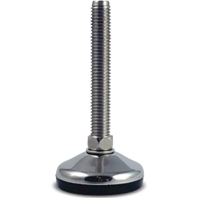 RS PRO M16 50 mm Diameter Adjustable Foot Stainless Steel 400 kg Static Load Capacity 10° Tilt Angle 196-5354