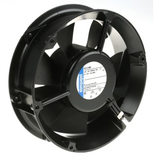 ebm-papst 6200 N Series Axial Fan, 12V DC, 12W Power, 350 m³/h Air Flow, 171.5 mm Frame Size, Ball Bearing 6212NM