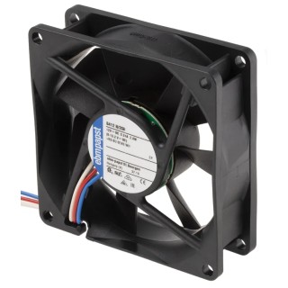 ebm-papst 8400 N Series Axial Fan 12V DC 2.8W 79 m³/h IP68 80 mm 80mm 25 mm IP68