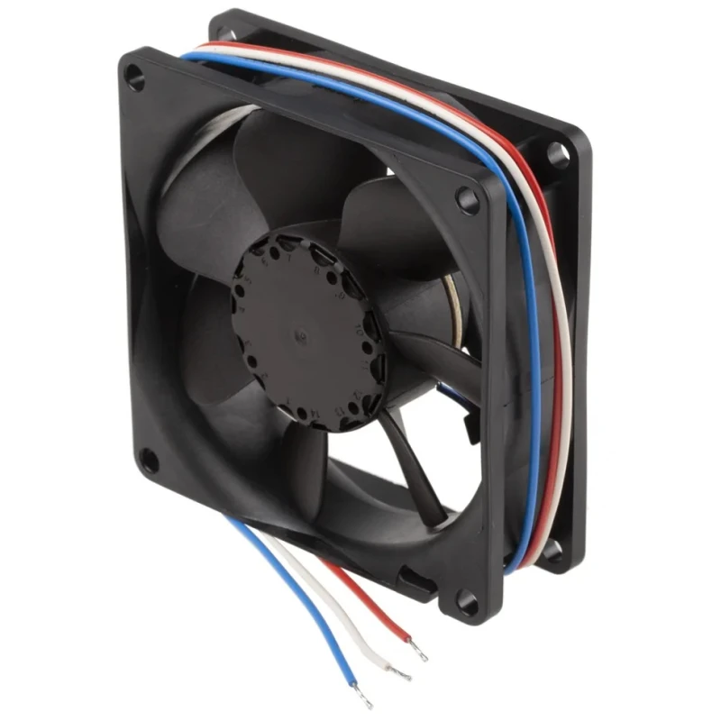 ebm-papst 8400 N Series Axial Fan 12V DC 2.8W 79 m³/h IP68 80 mm 80mm 25 mm IP68