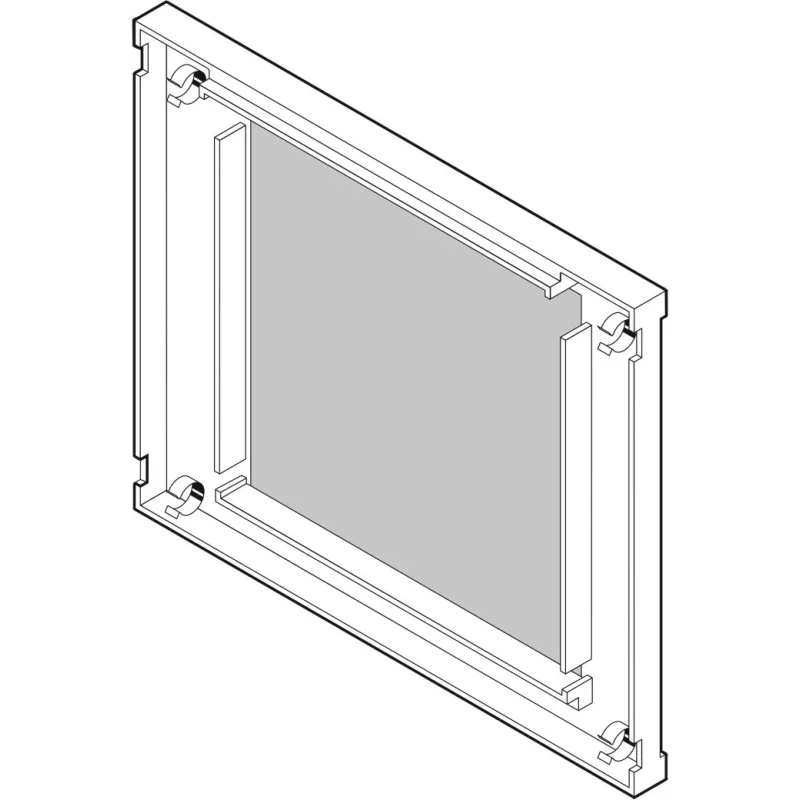 ebm-papst DC Fan Series Fibreglass Reinforced Polymer Fan Mounted Filter with Plastic Frame Finger Guard for 120 mm LZ40N