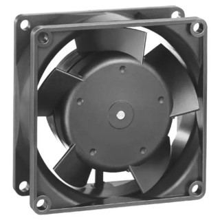 ebm-papst 8300 Series Axial Fan 24V dc, 1 W Power, 32 m³/h Air Flow, IP68, 80 mm Frame 