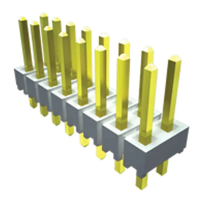Samtec HTSW Series Straight Through Hole Pin Header 50 Contacts 2.54 mm Pitch 1 Row Unshrouded HTSW-150-07-G-S
