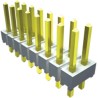 Samtec HTSW Series Straight Through Hole Pin Header 50 Contacts 2.54 mm Pitch 1 Row Unshrouded HTSW-150-07-G-S
