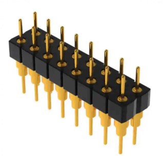 Samtec BBD Series Vertical Through Hole Pin Header 8 Contacts 5.35 mm Pitch 2 Row Unshrouded BBD-108-G-A